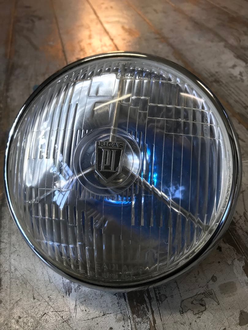 ルーカス ヘッドライト スリーポイント SR400 500 LUCAS
