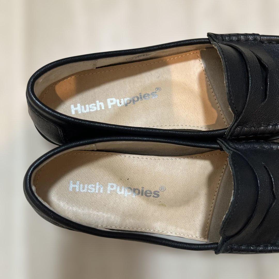 ハッシュパピー　ローファー　パンプス　黒
