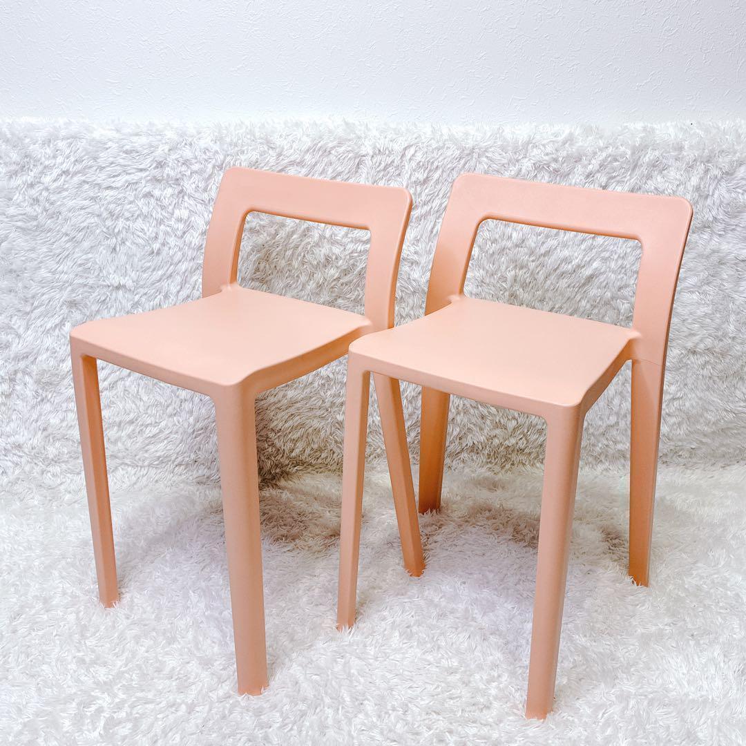 スタッキングチェア ダイニングチェア スツール 北欧 デザイナーズ 2脚セット