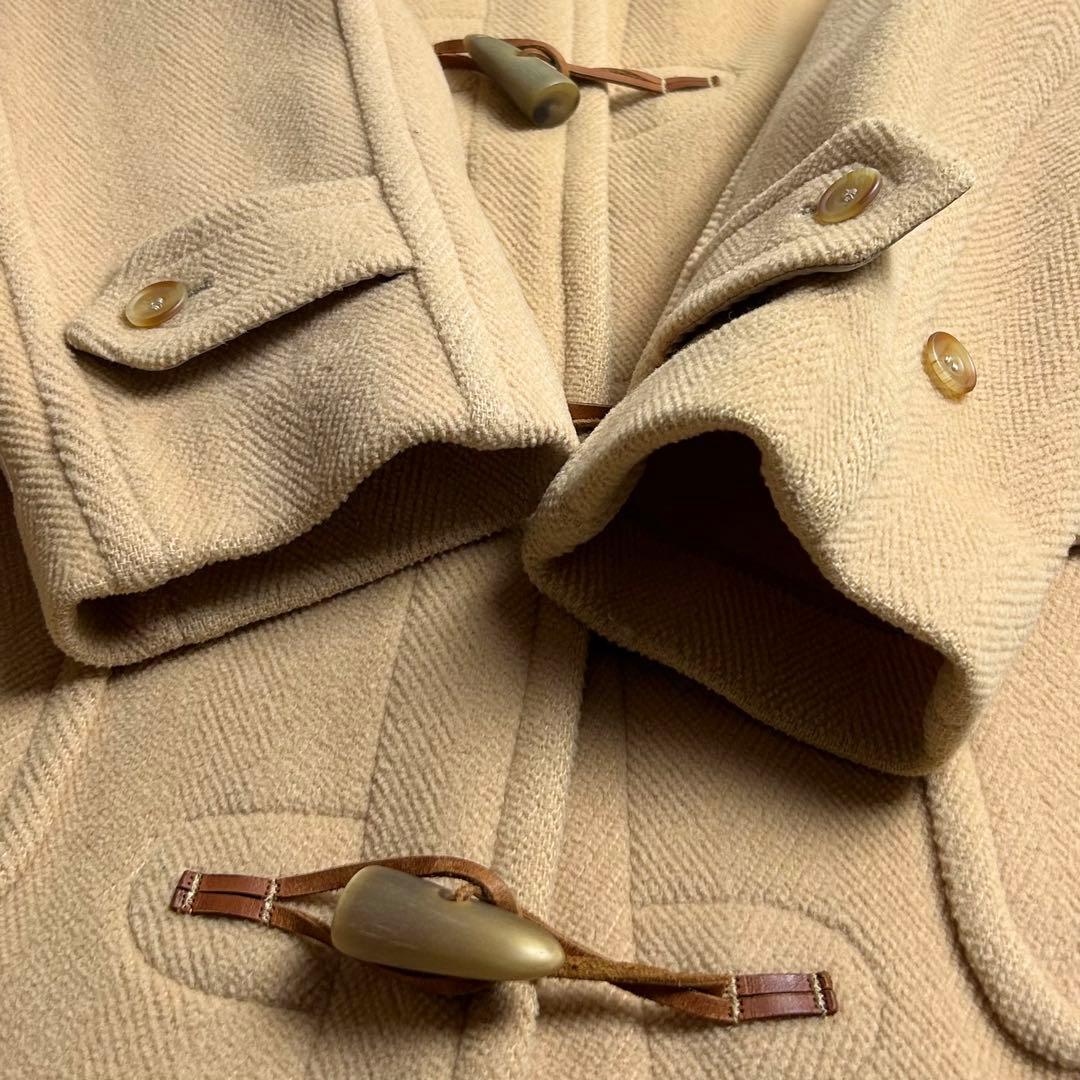 【美品】ニューヨーカー×ムーアブルック/80sウールヘリンボーンダッフルコート