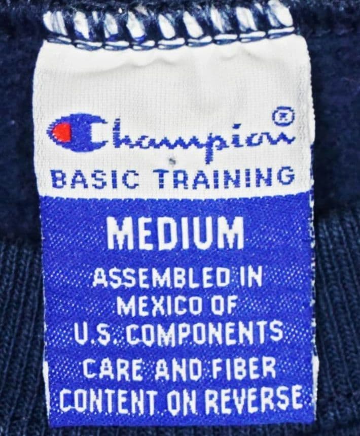90s Champion®︎ \"GO NAVY\" Sweatshirt