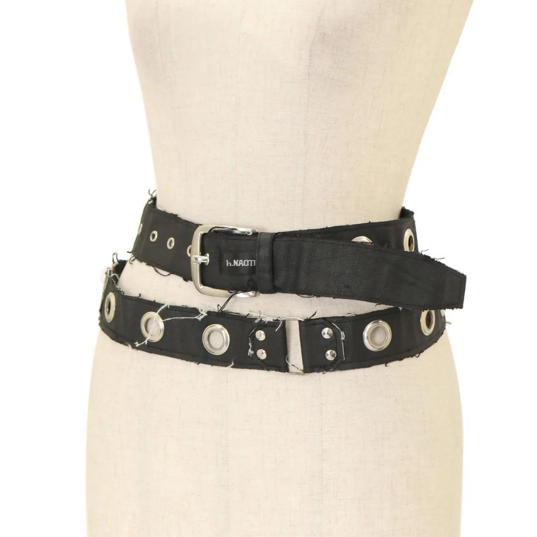 H.naoto クラッシュ　ダメージ　スタッズハトメハギベルト