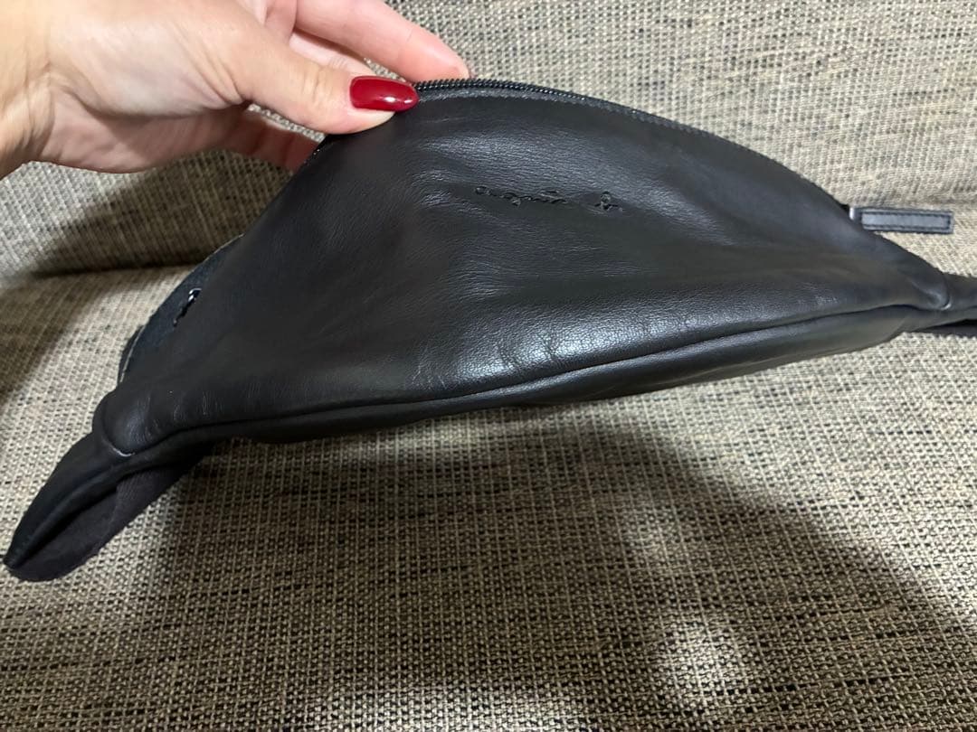 agnès b. レザーウエストポーチ PeterPAH02Z－08