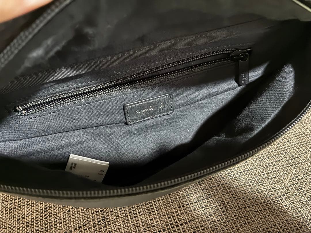 agnès b. レザーウエストポーチ PeterPAH02Z－08