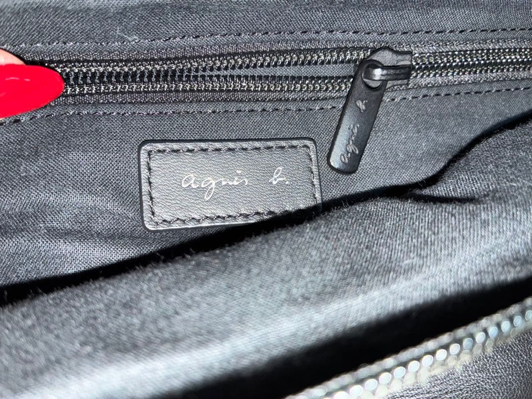 agnès b. レザーウエストポーチ PeterPAH02Z－08