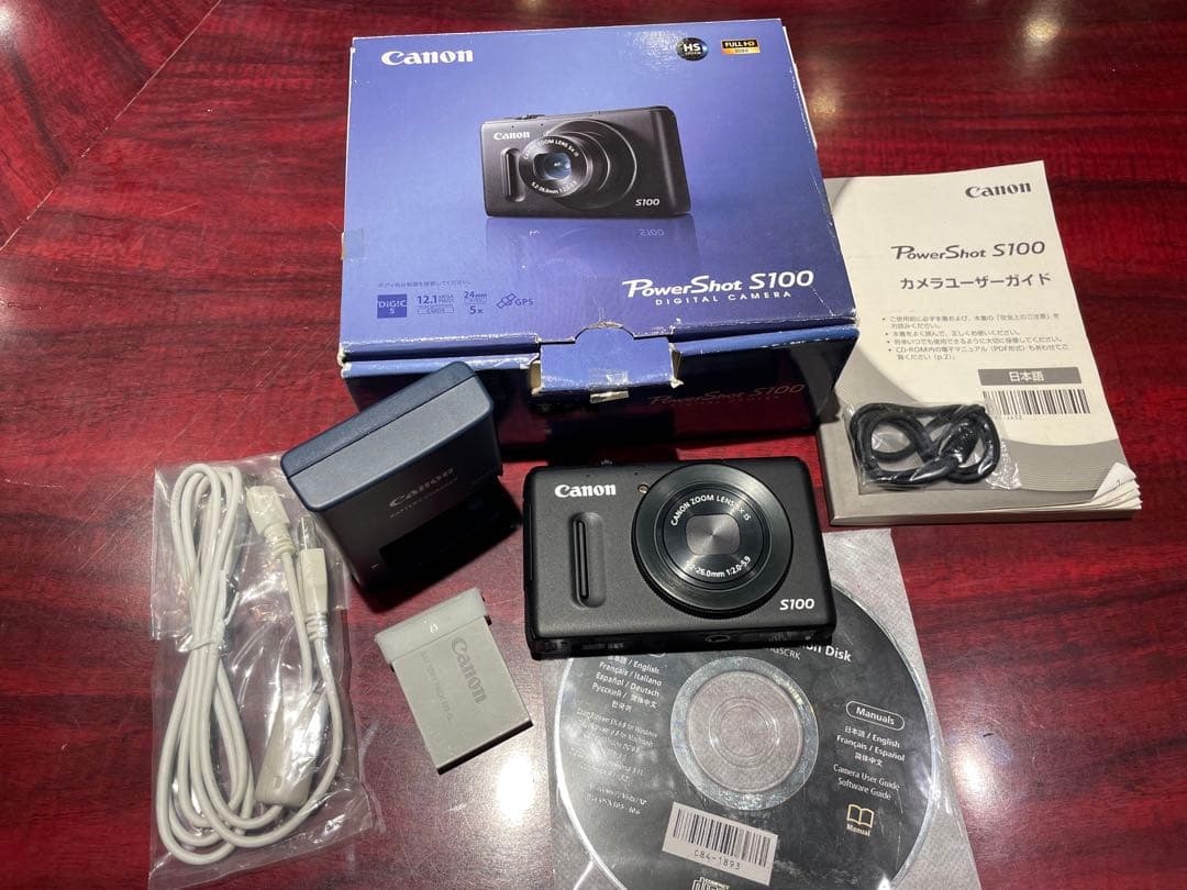 Canon PowerShot S100 ブラック 美品 元箱バッテリー2個付き