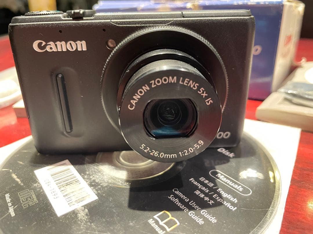 Canon PowerShot S100 ブラック 美品 元箱バッテリー2個付き