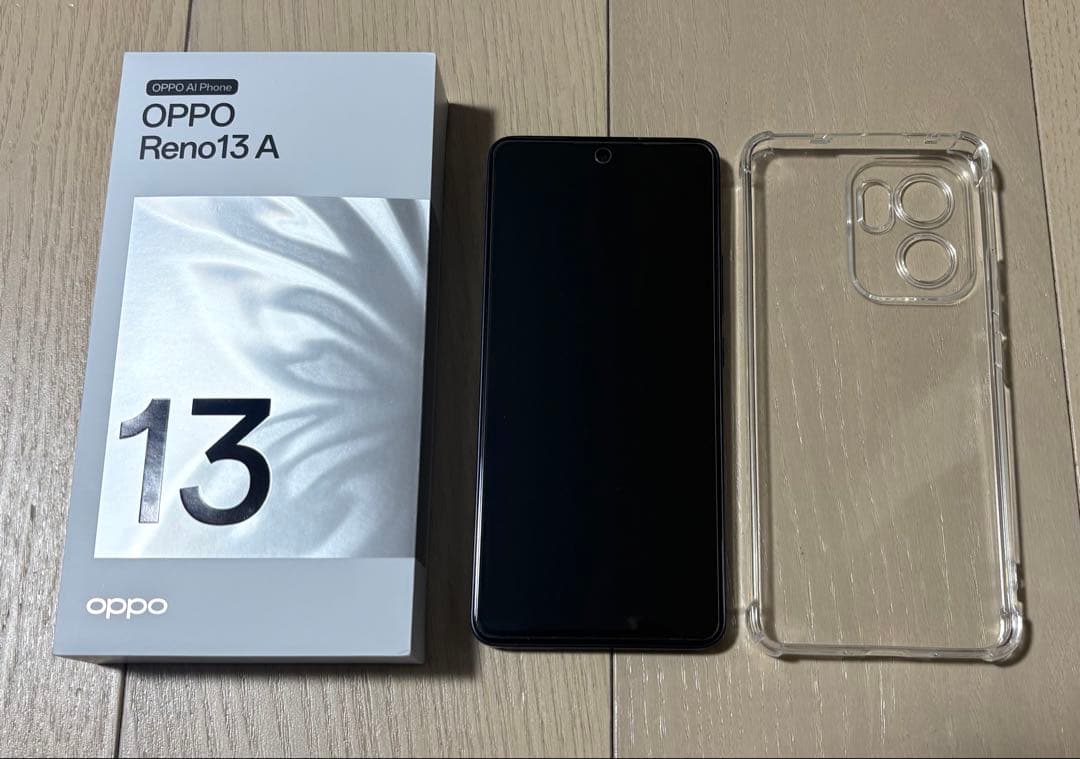 OPPO Reno 13 A ルミナスネイビー 本体 ケース＆フィルム付き