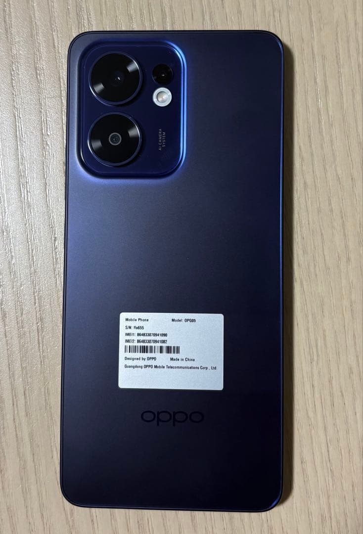 OPPO Reno 13 A ルミナスネイビー 本体 ケース＆フィルム付き