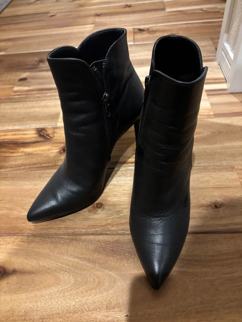 ショートブーツ 高ヒール シンプル美脚ショートブーツ リエンダ ダーリッチ ザラ