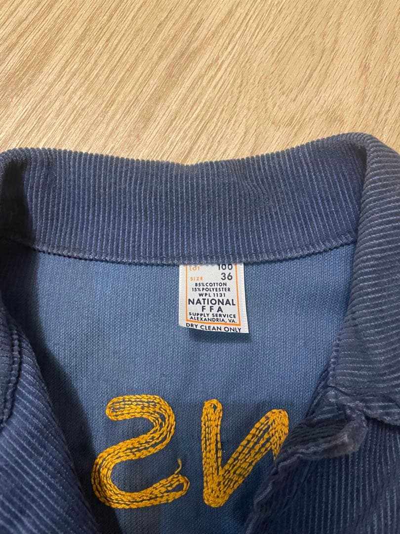 80's FFA コーデュロイジャケット サイズ36 ピンズ付き