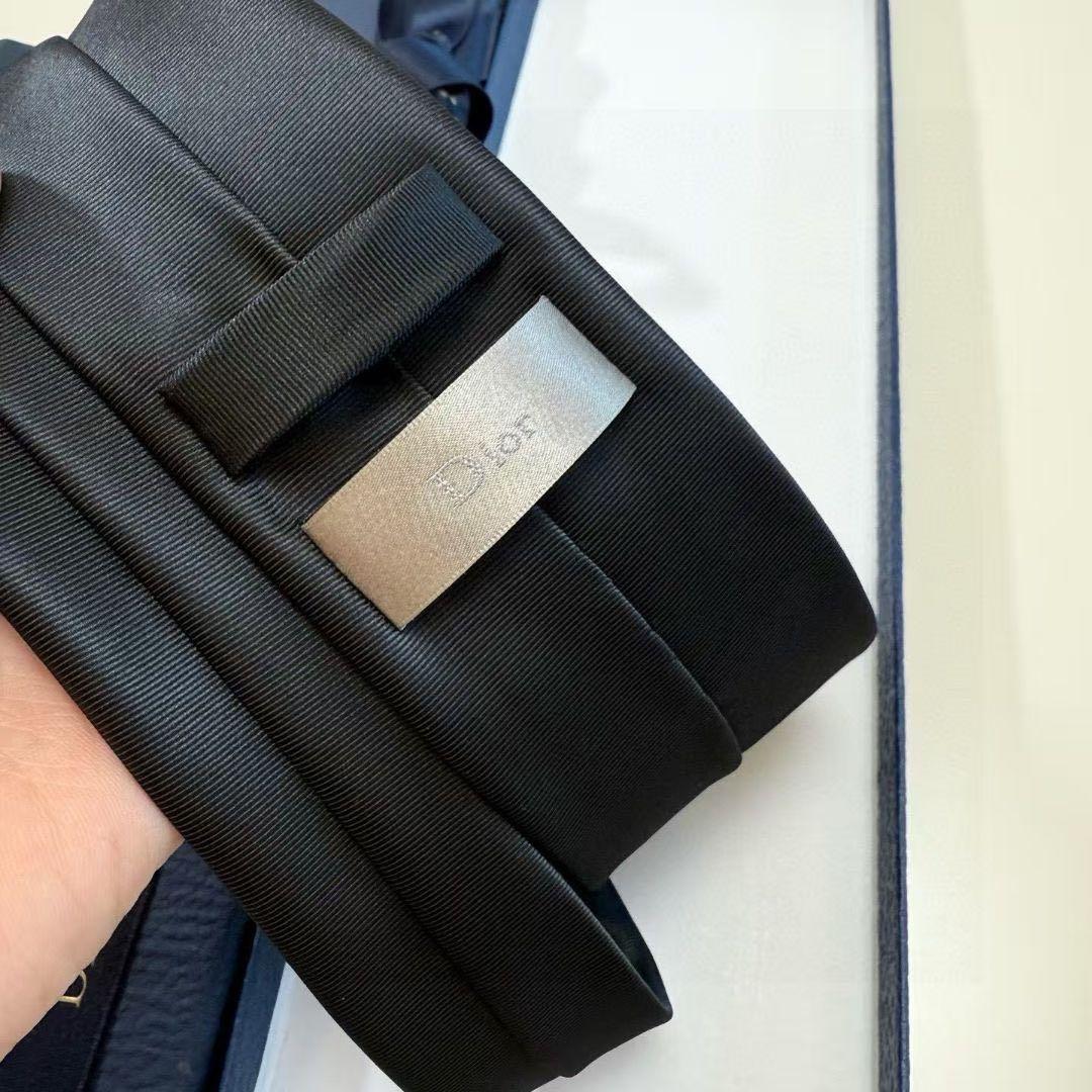 DIOR ネクタイ ブラック ロゴ メンズ フォーマル ビジネス