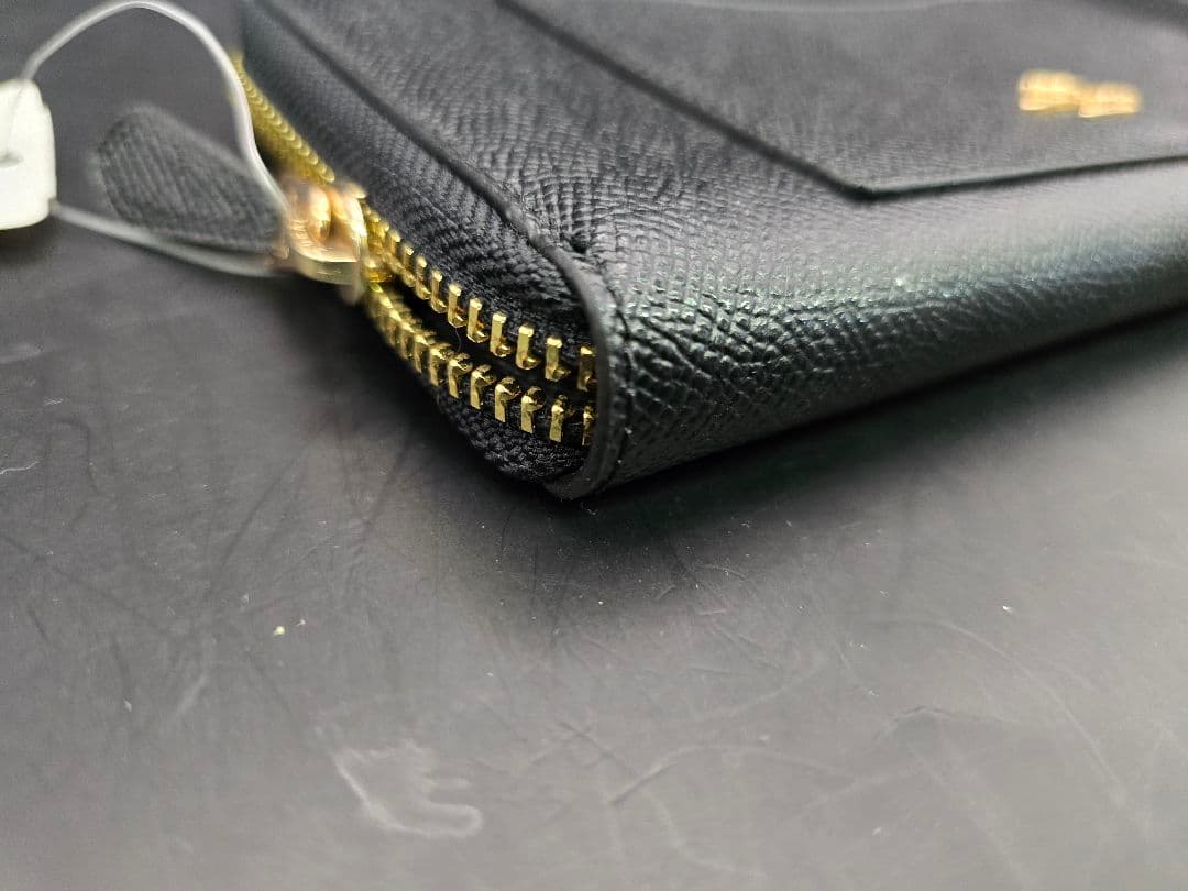 最終値下げ 未使用 コーチ COACH 長財布 黒 レザー ラウンドファスナー