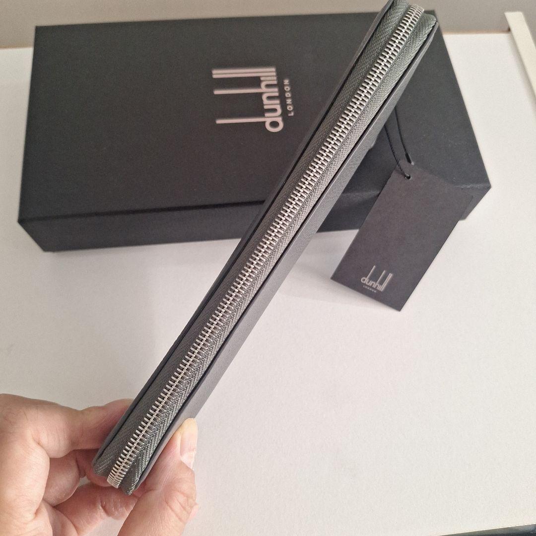 dunhill グレイレザーペンケース