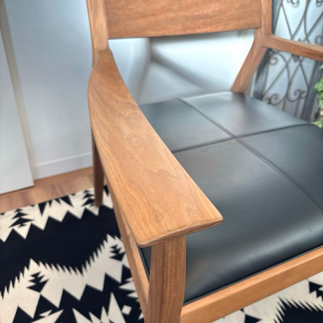 time&style ナイトフライ ラウンジチェア　ウォルナット　アームチェア②