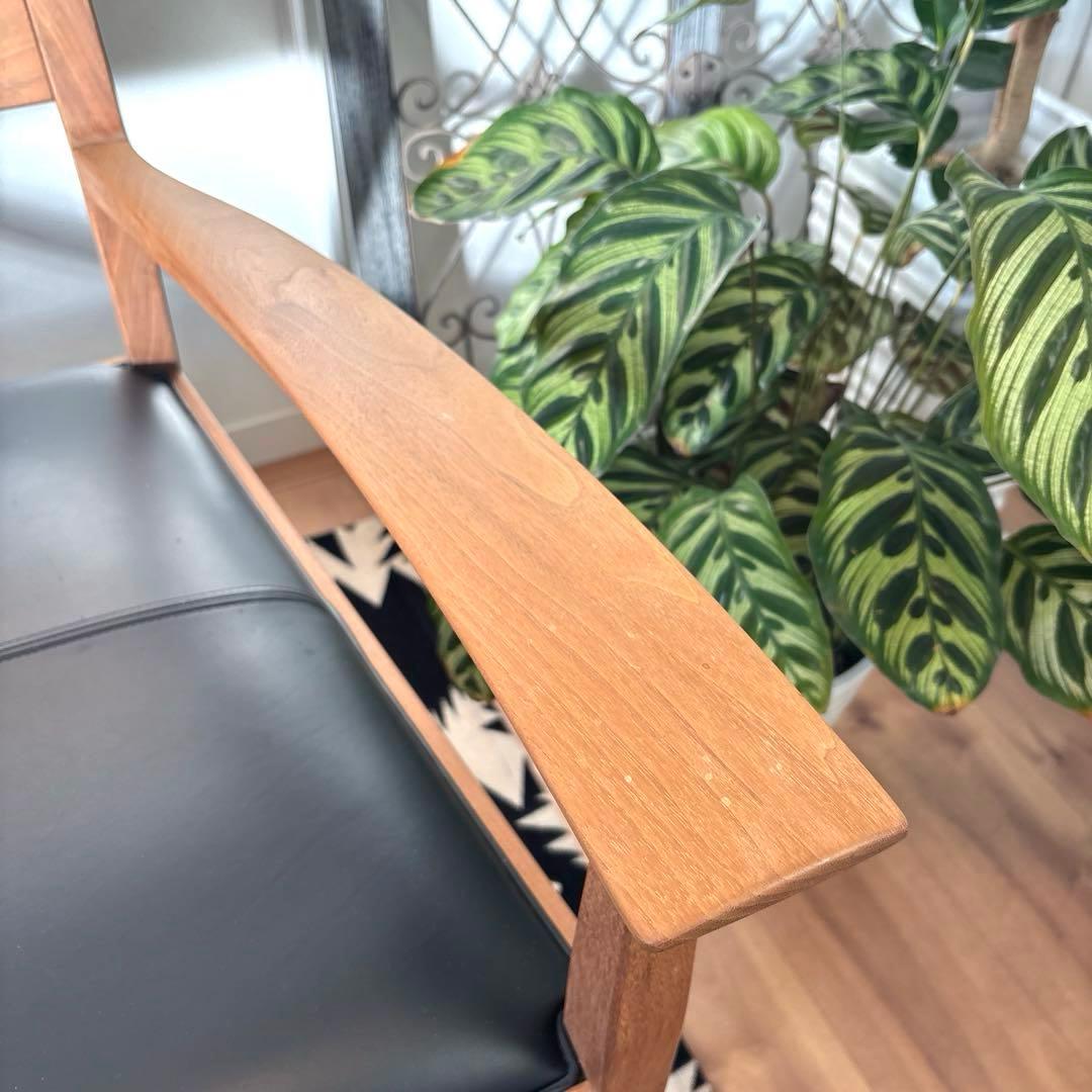 time&style ナイトフライ ラウンジチェア　ウォルナット　アームチェア②