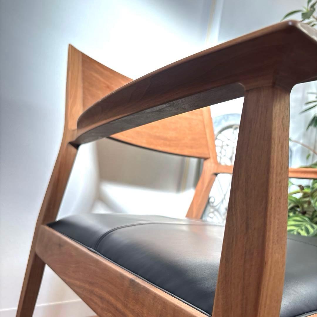 time&style ナイトフライ ラウンジチェア　ウォルナット　アームチェア②