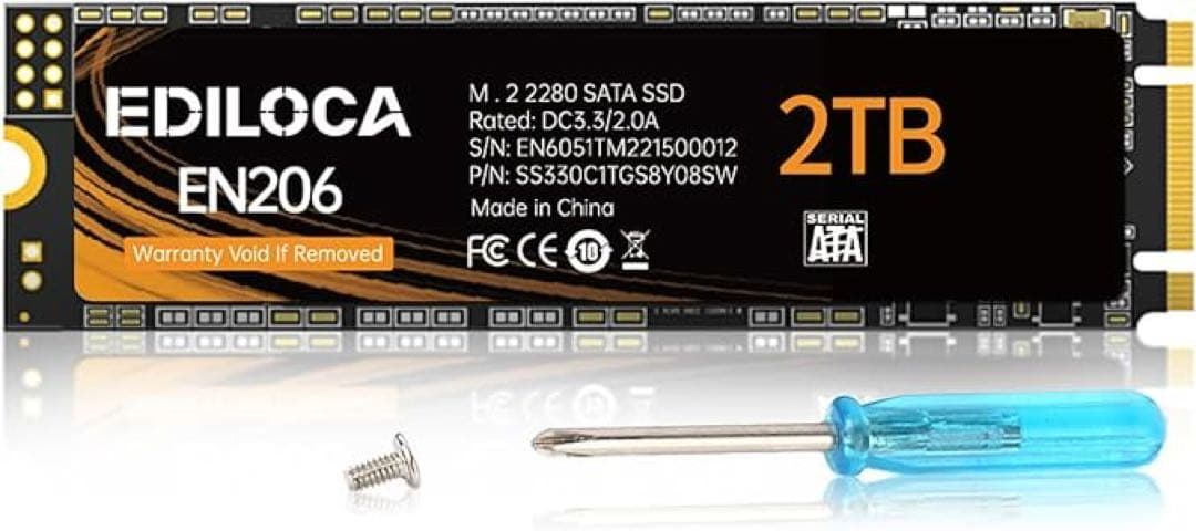 【新品未開封品】EDILOCA EN206 2TB SSD SATA