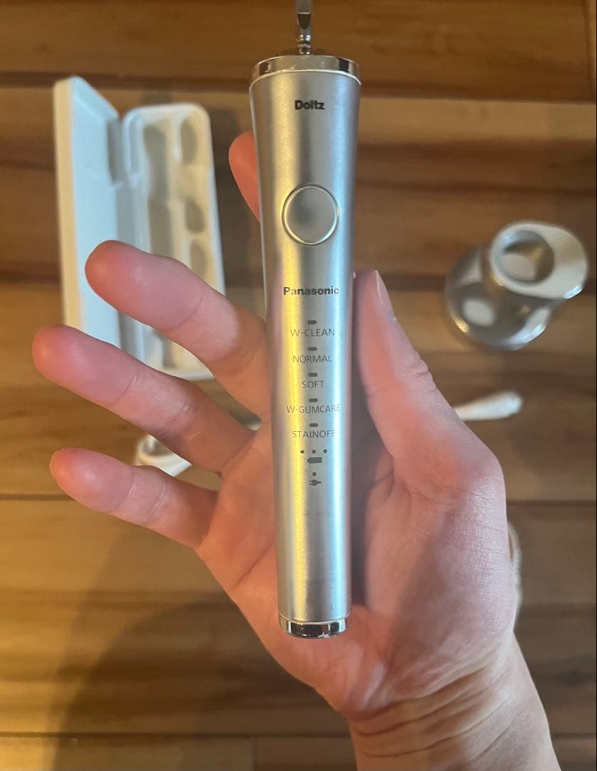 美 Panasonic ドルツ EW-DP53-S 音波振動ハブラシ ケース付き
