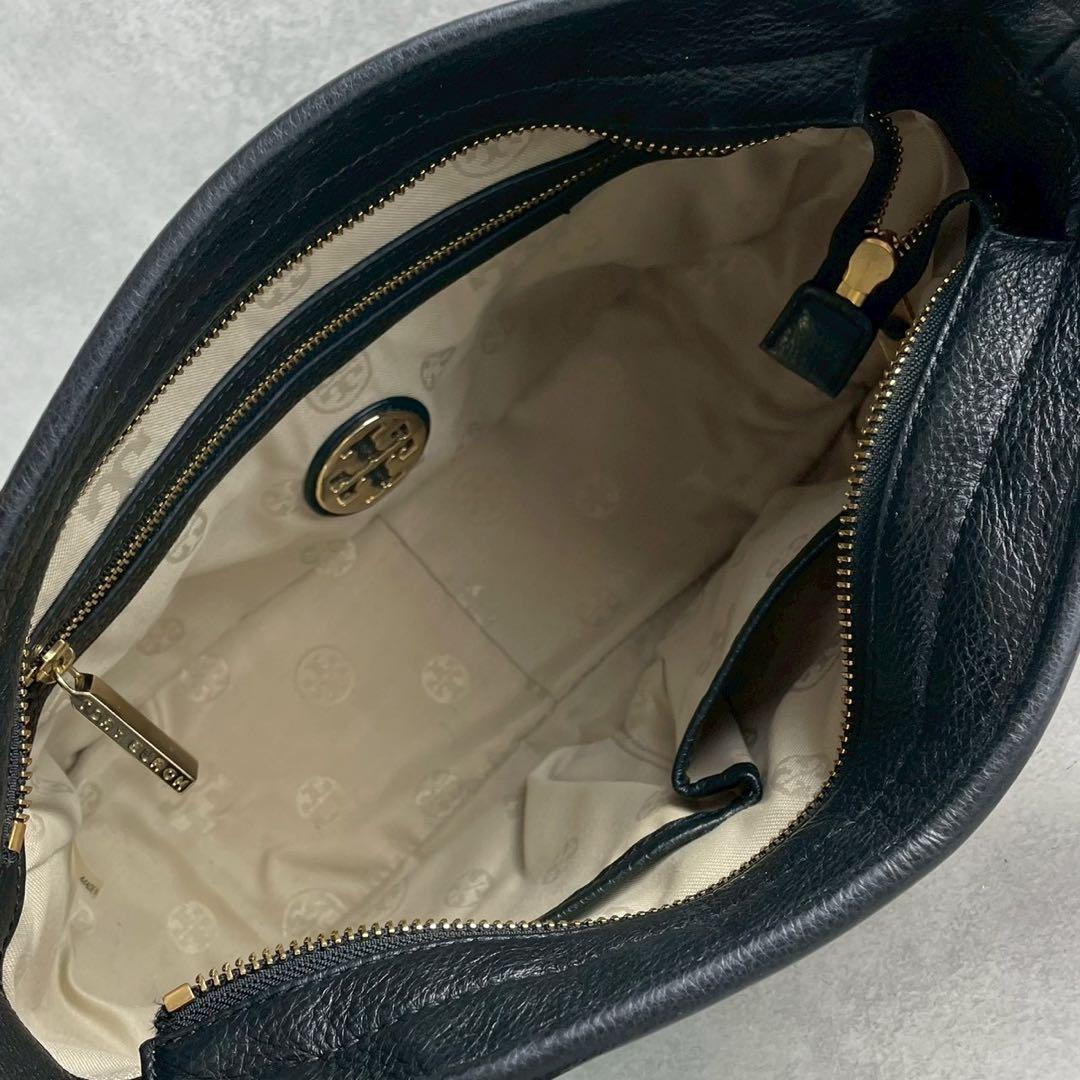 ✨美品✨トリーバーチ　アマンダ ミニサッチェル　2way メダリオン　レザー　黒