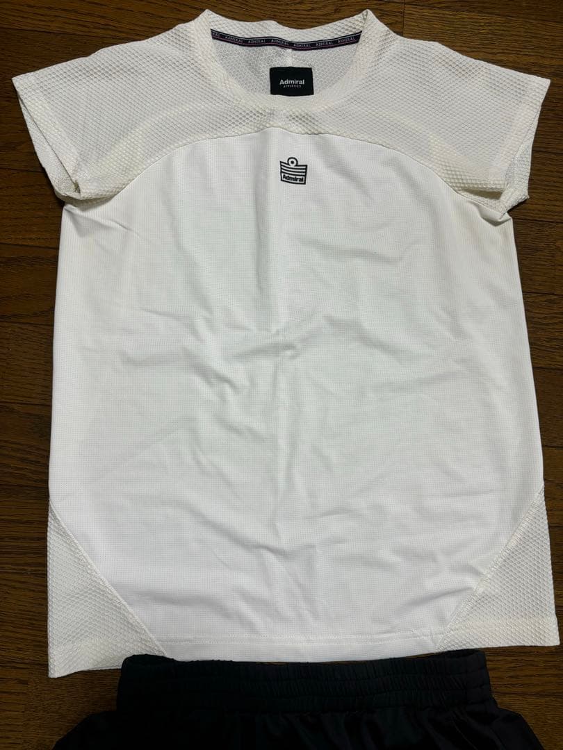 アドミラル テニスウェアセット ホワイト/ブラック