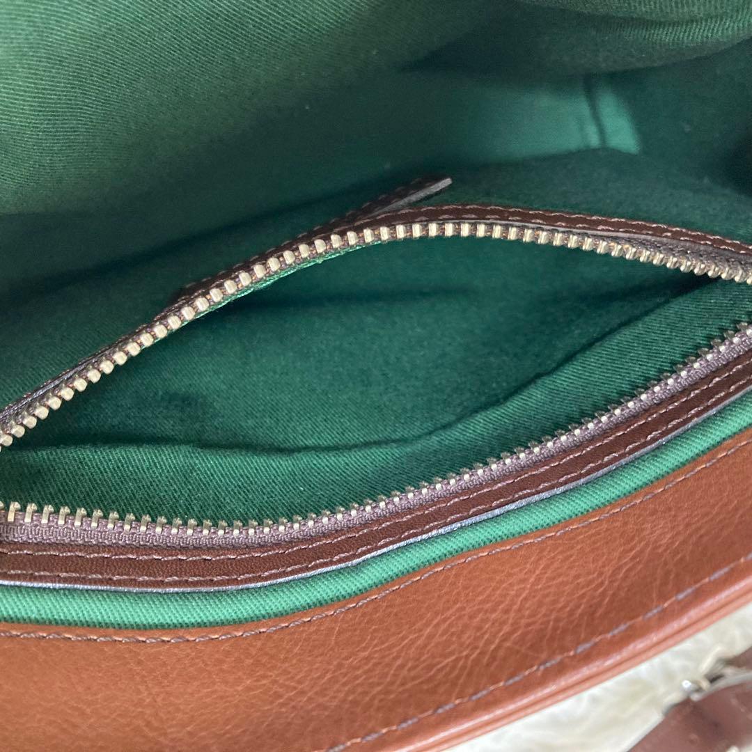 SOMES SADDEL✨極美品　メッセンジャーバッグ　スクエア　レザー　金具