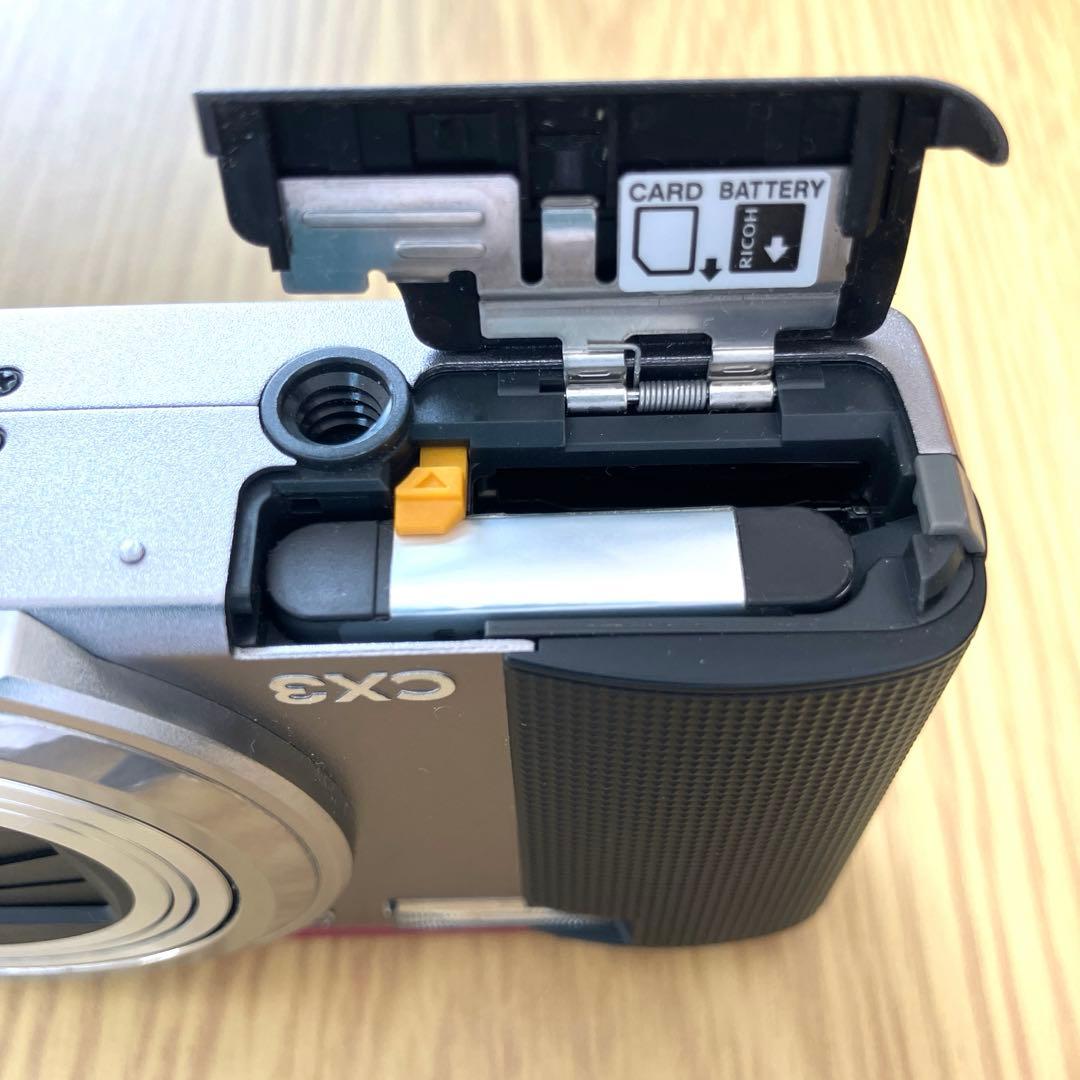 ☆美品☆ RICHO CX3（ライトグレー×ピンク） コンパクトデジタルカメラ