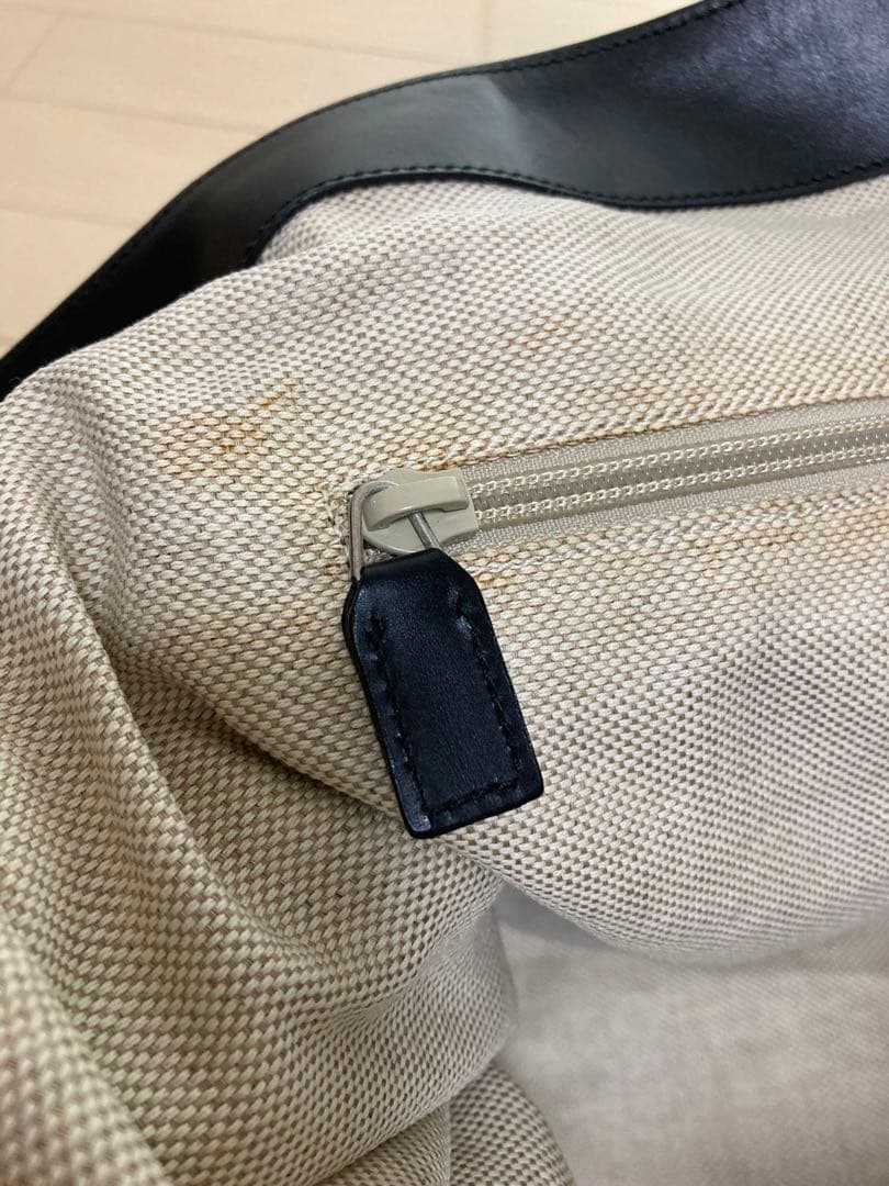 ☆GUCCI☆ 大型トートバック　GG柄　ブラック　キャンパスレザー