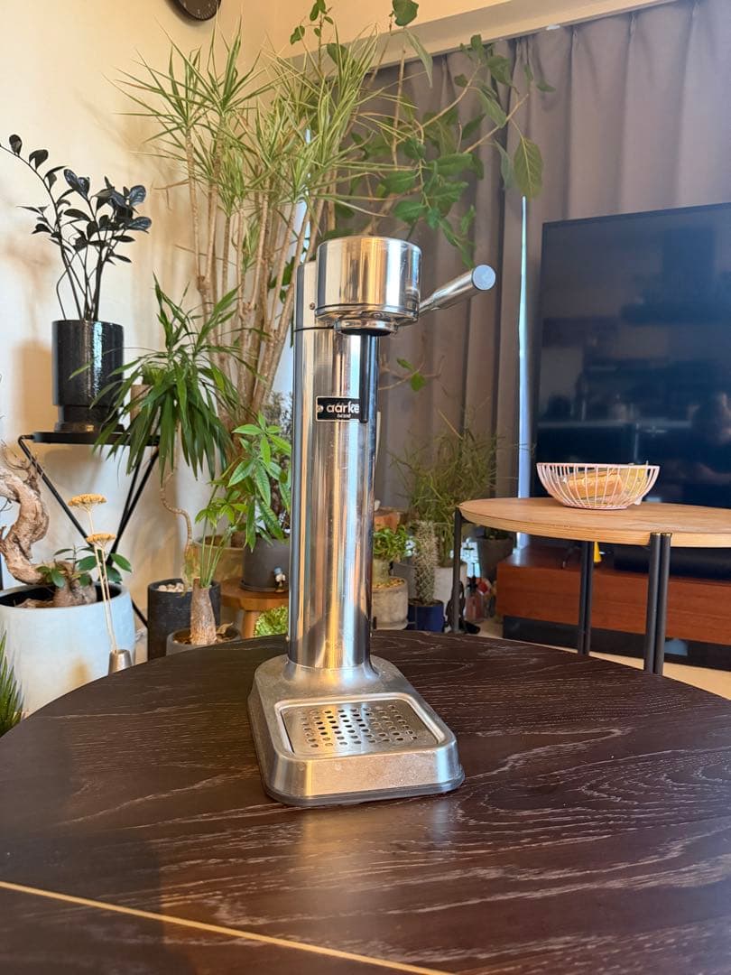 手動式炭酸水メーカー aarke ステンレス製
