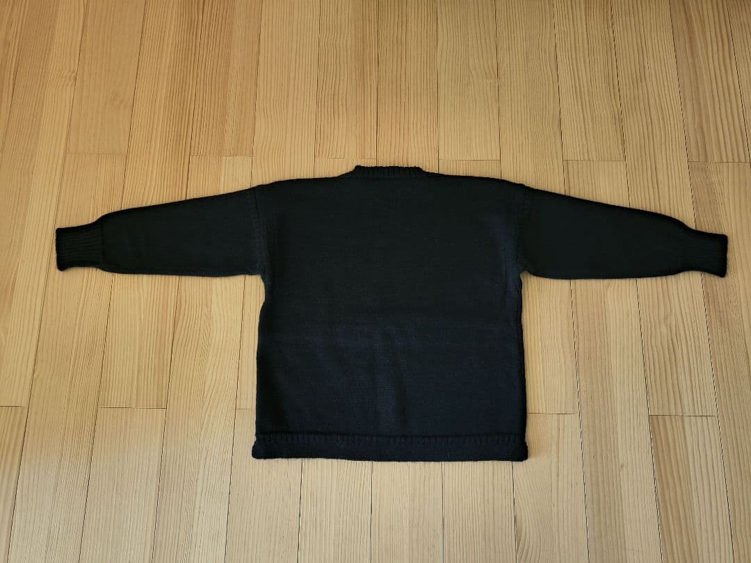 サイズ50！新品同様 イギリス製 ルトリコチュール ブラック　ガンジーセーター