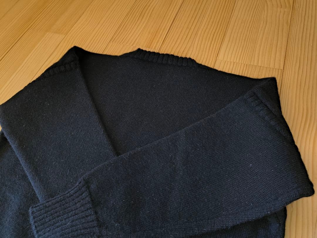 サイズ50！新品同様 イギリス製 ルトリコチュール ブラック　ガンジーセーター