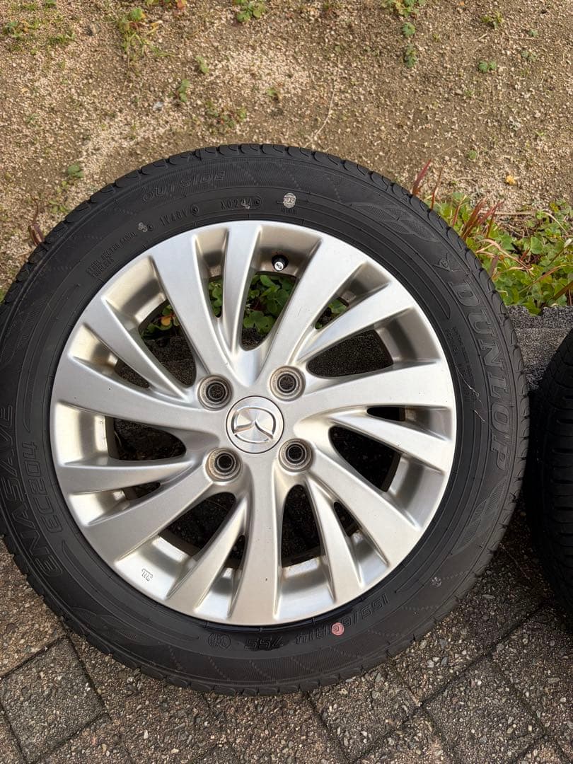 2024年製 DUNLOP 155/65 R14 14インチタイヤホイールセット