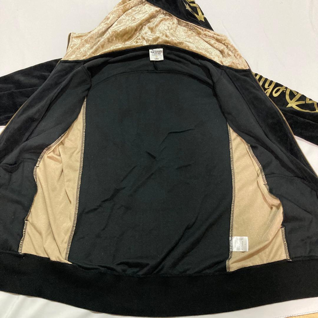 24KARATS セットアップ ジャージ　ステイゴールド　黒×金 Lサイズ