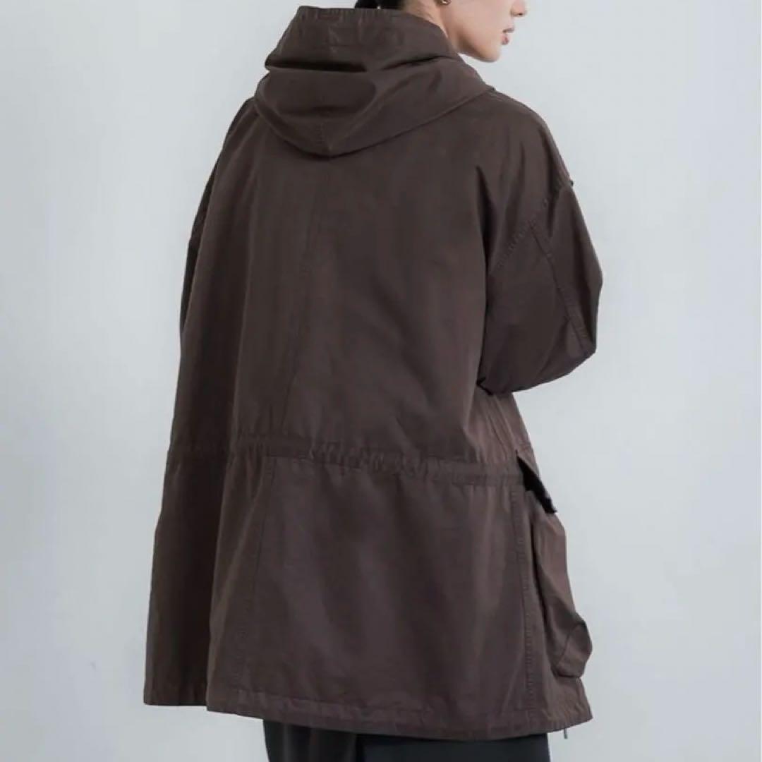 25年モデルcrewre クルーレ ピーチスキンモッズコート ダークブラウン