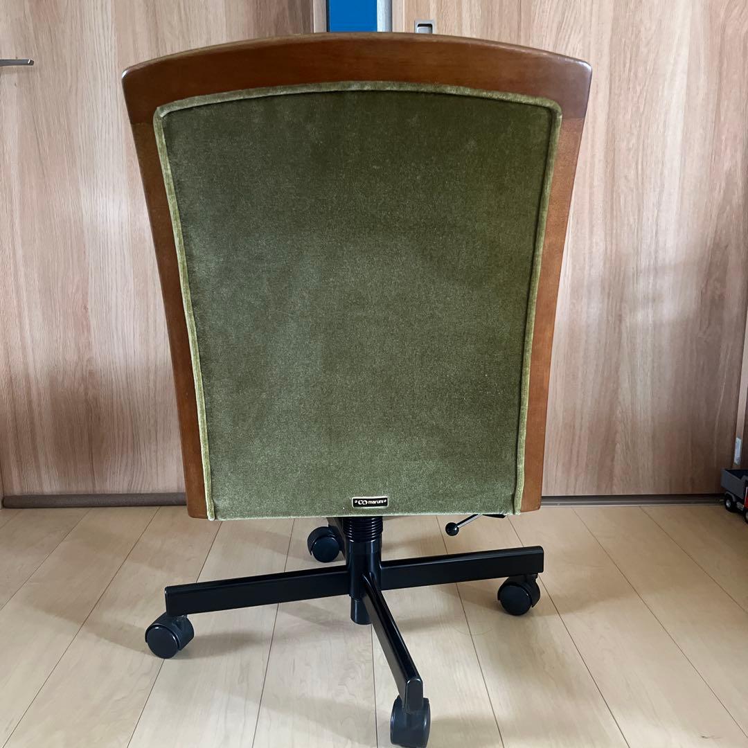 マルニ木工 地中海シリーズ　チェア　モケットグリーン