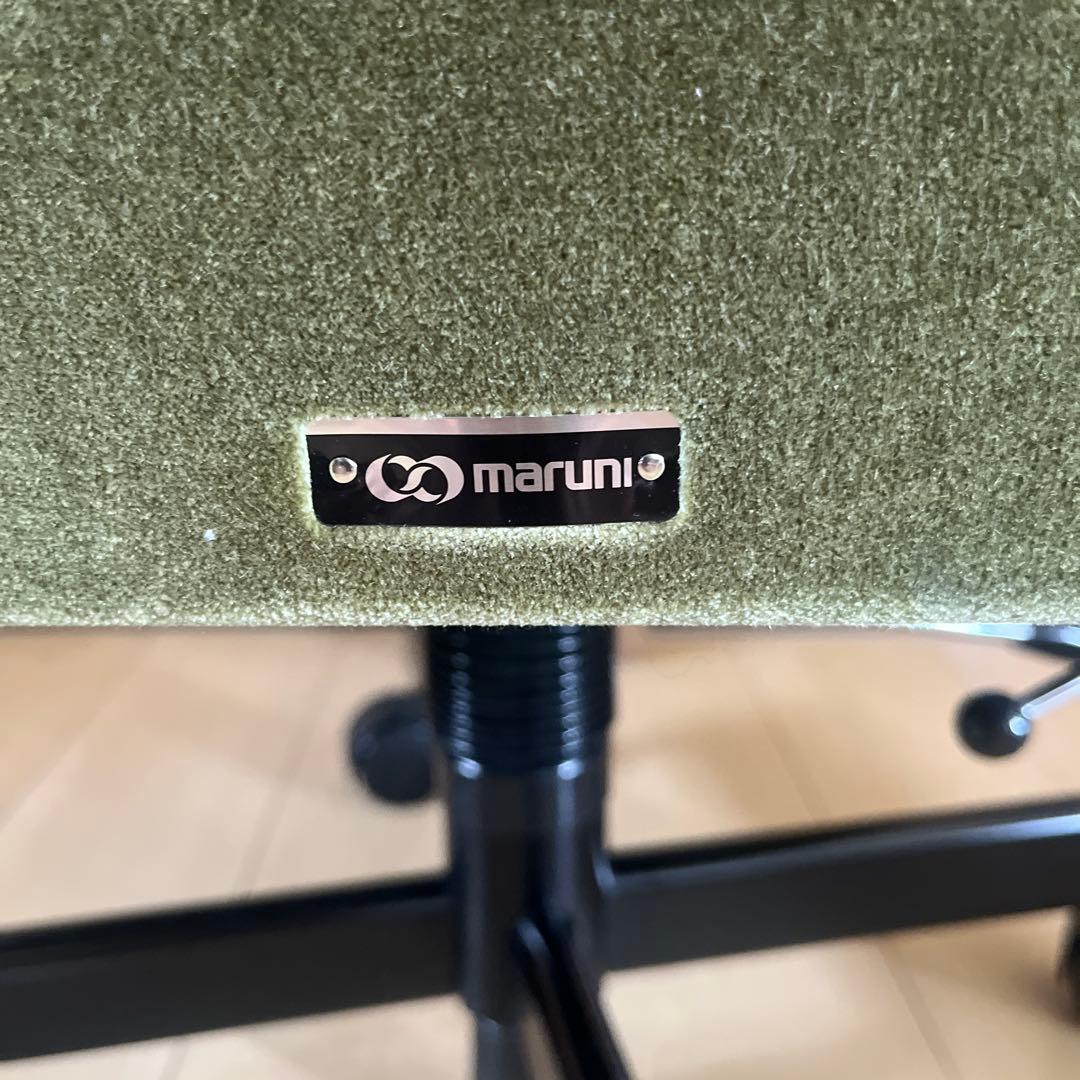 マルニ木工 地中海シリーズ　チェア　モケットグリーン