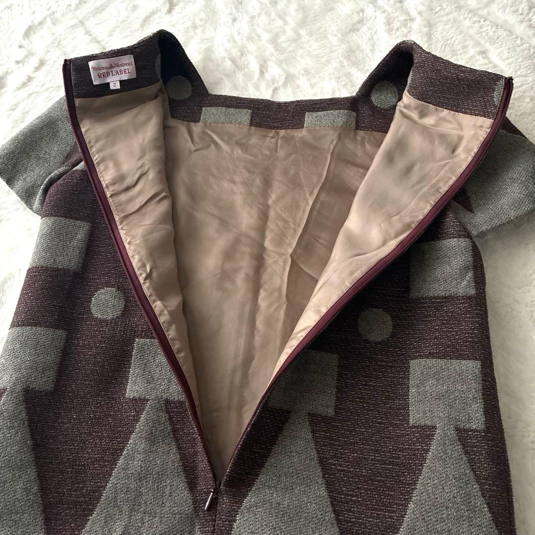 美品 希少✨ヴィヴィアン ウエストウッド 変形 プリーツ ワンピース 総柄