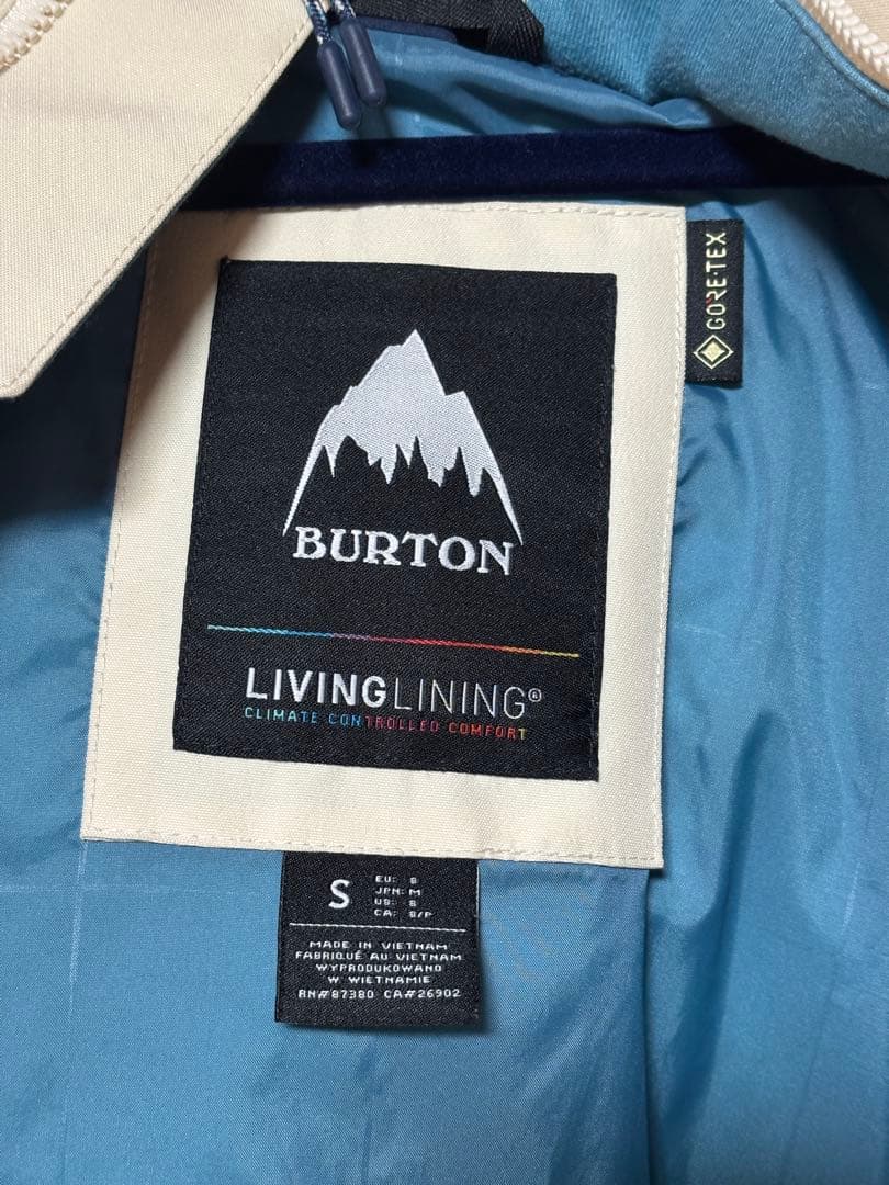 BURTON GORE-TEX スノーボードウェア アイボリー