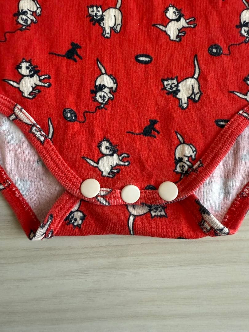 misha & puff 猫ロンパ 18-24m