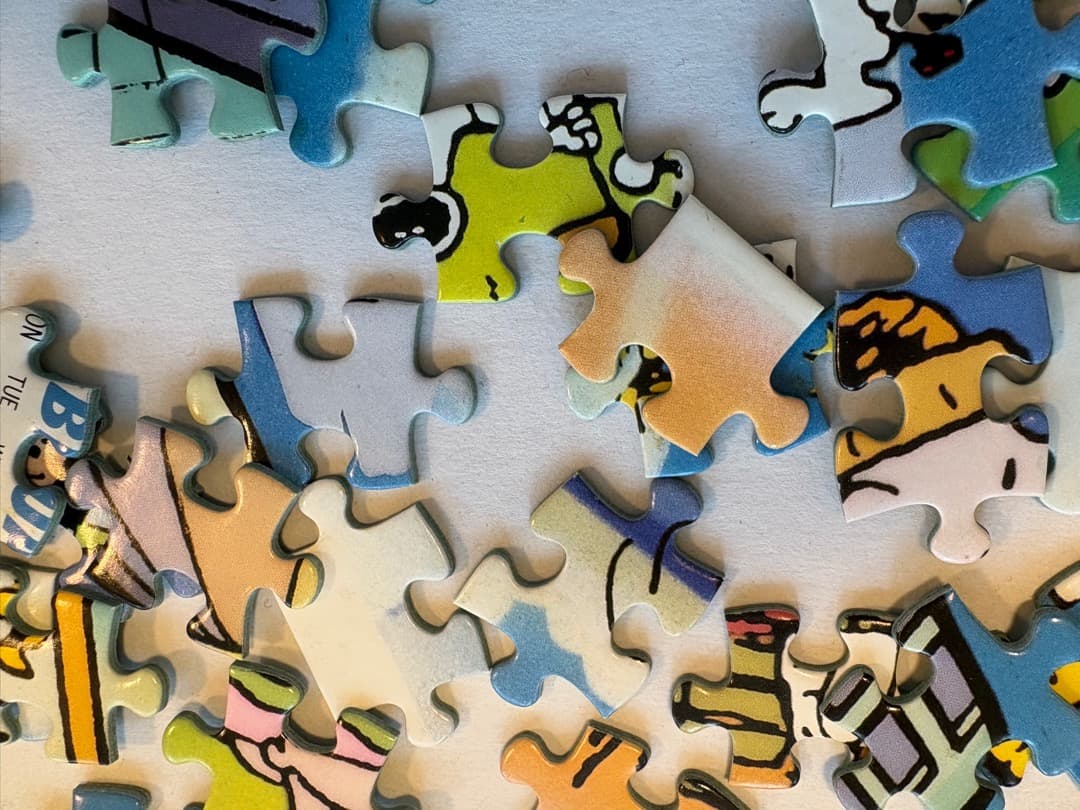 【中古品】スヌーピーカレンダージグソーパズル　1990年版 1000ピース