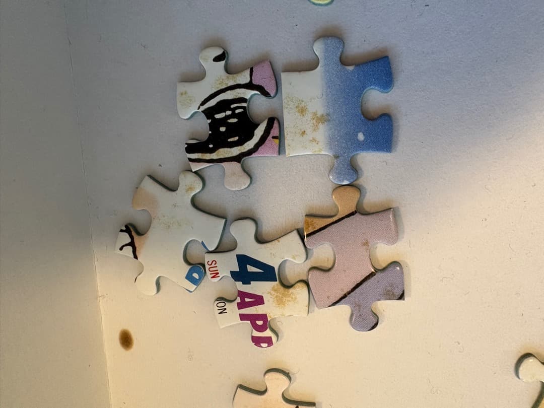 【中古品】スヌーピーカレンダージグソーパズル　1990年版 1000ピース