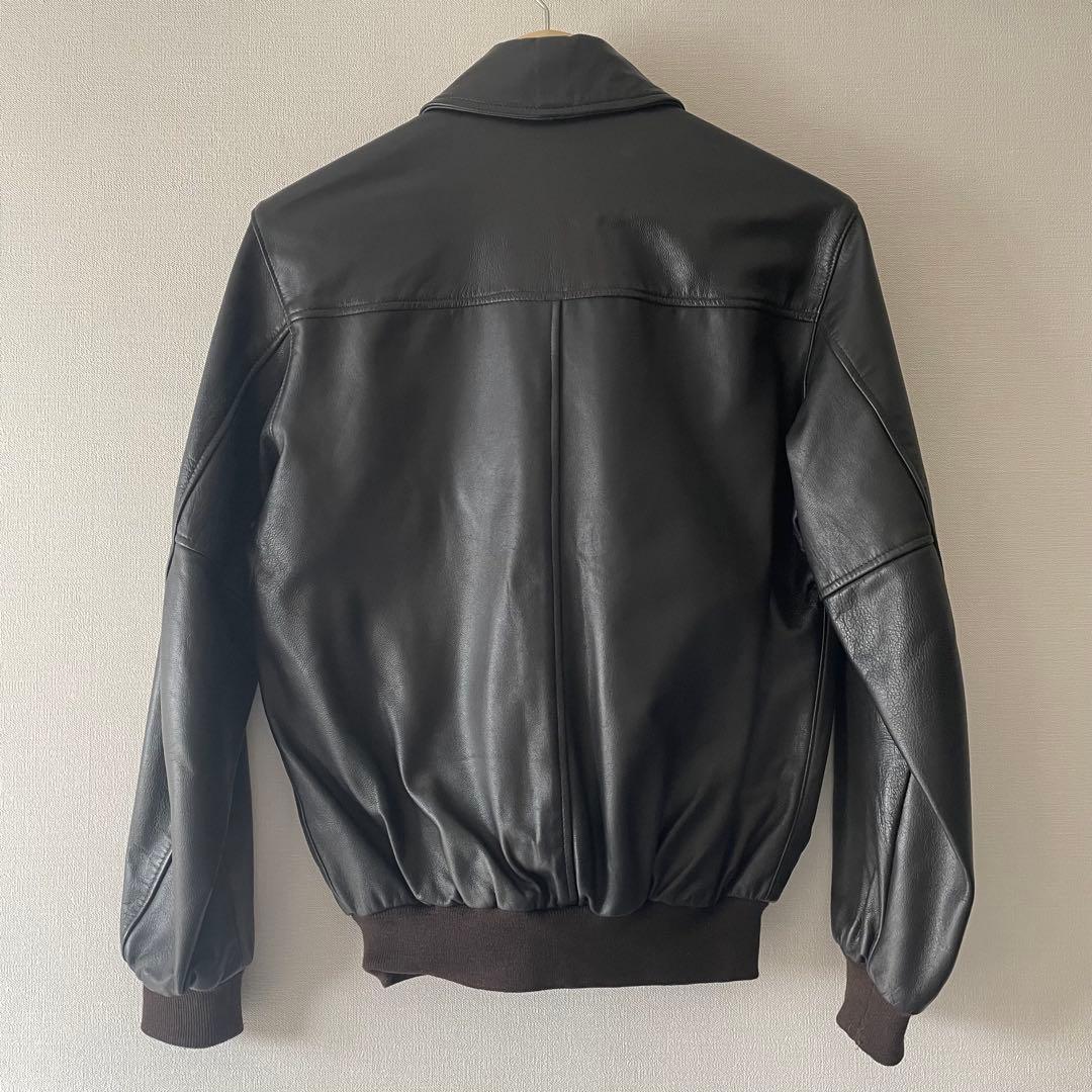 エルエルビーン　７０年代　USA製　レザージャケット　本革　ダークブラウン　美品