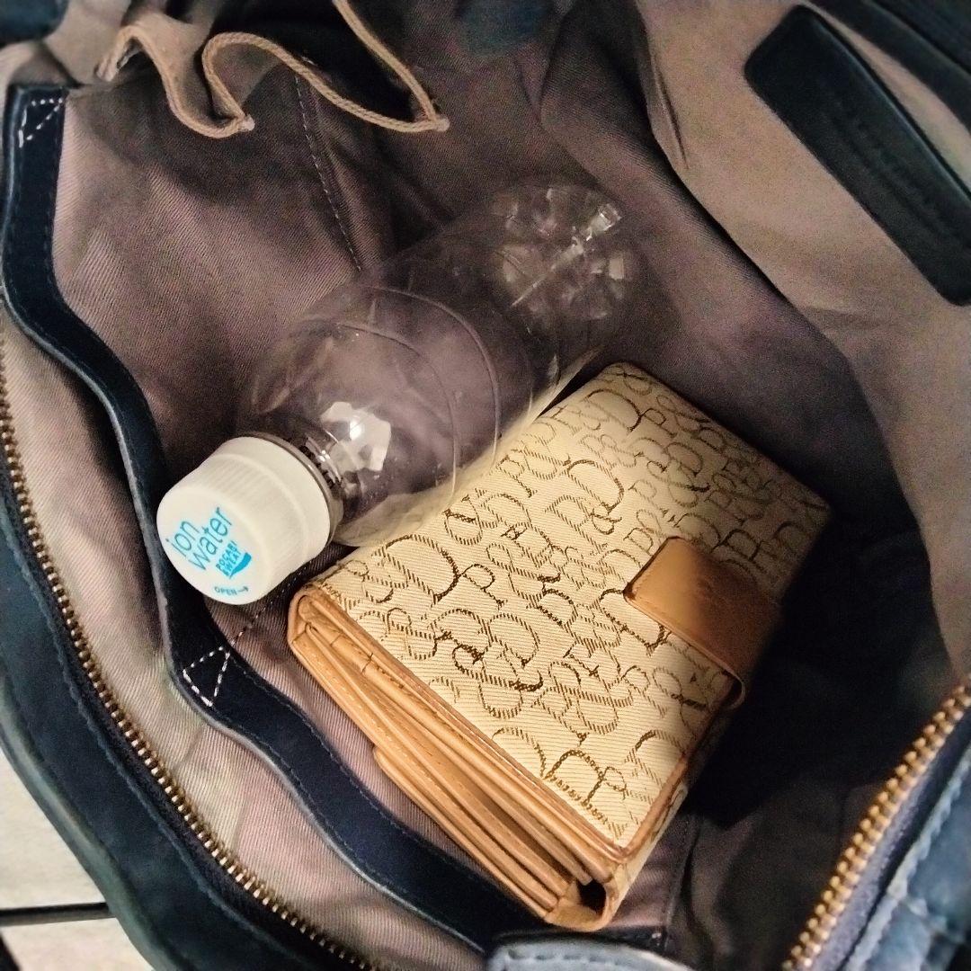 マザーハウス ヨゾラ M 2way ショルダーバッグ リュック レザー ネイビー