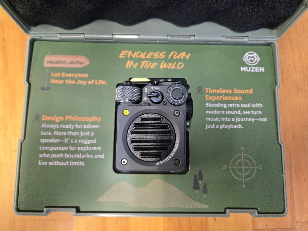 MUZEN Wild mini Bluetooth USB-C Gray第三世代