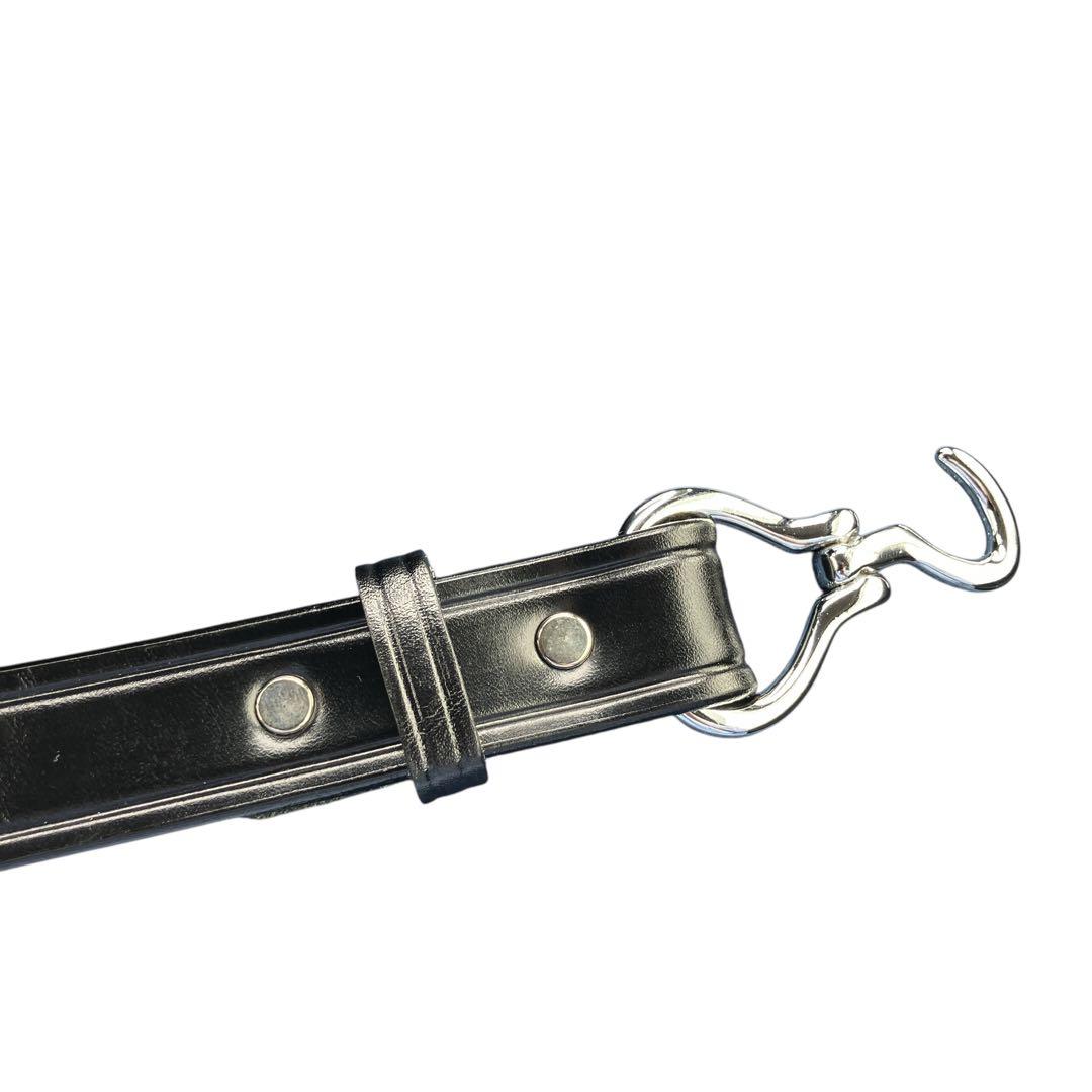 #188 TORY ニッケル フーフピック バックル レザーベルト 28