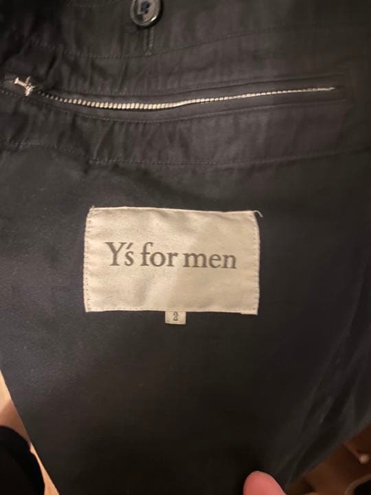 週末まで出品しますy's for men フード付きジャケットコート