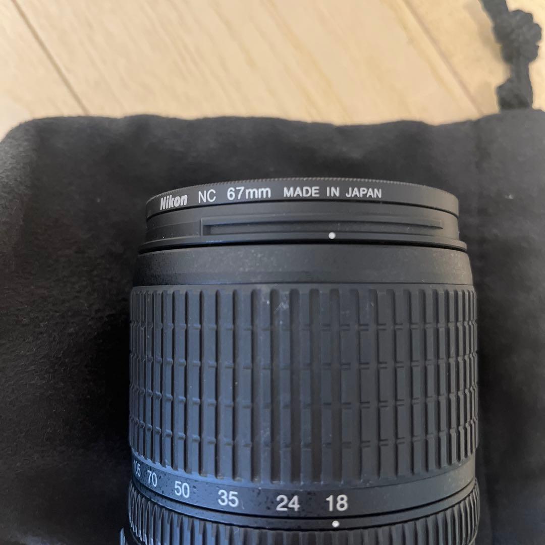 Nikon 標準ズームレンズ 18-105mm フード　フィルター付