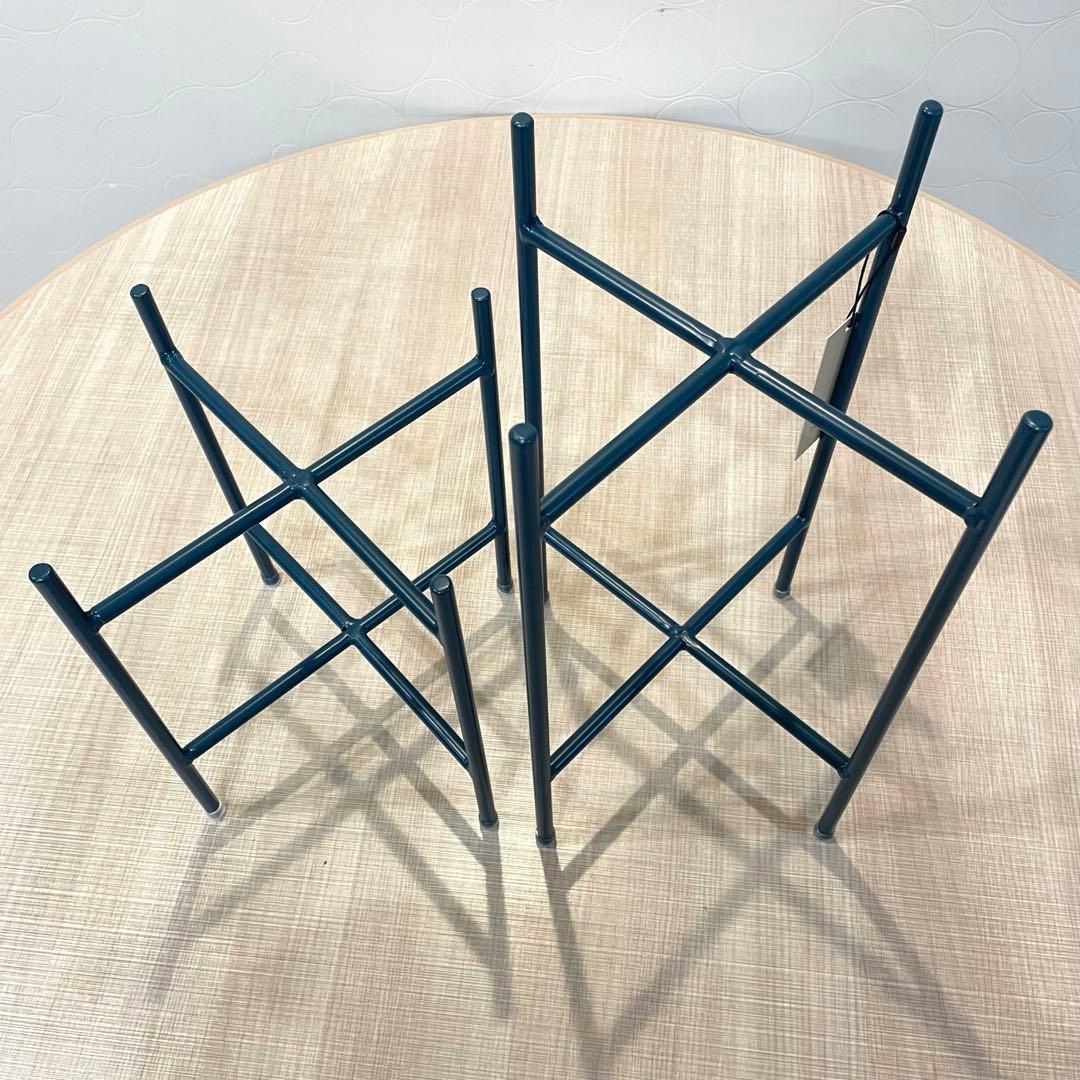 未使用 Hubschヒュプシュ 鉢カバー プランタースタンド カーキ φ25 ③