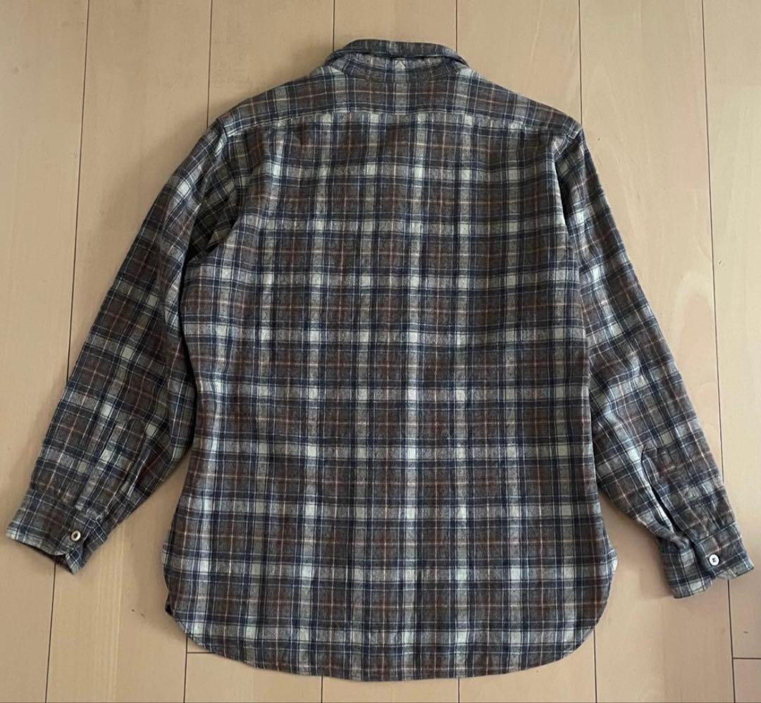 70s ペンドルトン　ウールシャツ　ヴィンテージ チェックシャツ ブラウン