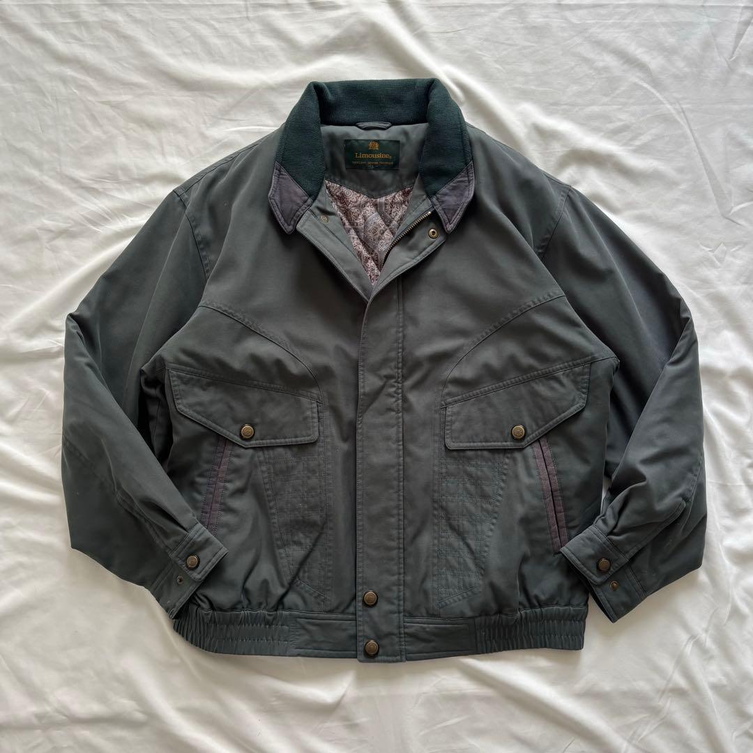 90’s vintage 中綿ブルゾン 短丈 ダークグリーン アメカジ